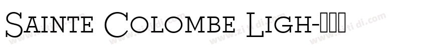 Sainte Colombe Ligh字体转换